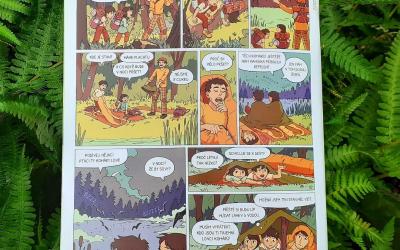 Divoká dvojka, komiks Kláry Smolíkové a Ester Kuchynkové na zadní straně časopisu Ahoj divočino