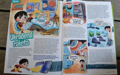 Expresní vesmírná zásilkovna na pokračování v Mateřídoušce. Píše Klára Smolíková, kreslí Martin Hanschild.