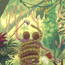 Ilustrace Ester Kuchynkové ke knize Kláry Smolíkové "Dům ztracených příběhů"