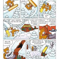 Ukázkový komiks z knihy Medvídek Lup a jeho kamarádi 2. část