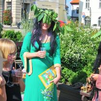 Slavnostní přivítání knihy Medvídek Lup a jeho kamarádi na Žižkově náměstí v Táboře v létě 2008