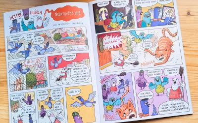 Holubí hlídka - komiks píše Klára Smolíková, kreslí Komára