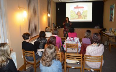 Klára Smolíková na semináři v Boskovicích