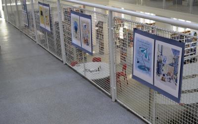 Výstavka z knihy Vynálezce Alva v táborské knihovně