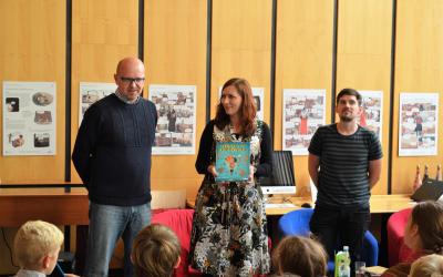 Kmotr Roman Giebisch a autoři knihy - Klára Smolíková a Vojtěch Šeda