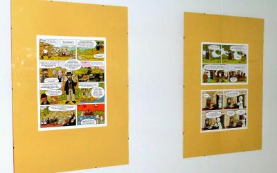 Galerie Na Schodišti v táborské knihovně vystavuje komiksy Kláry Smolíkové a ilustrátora Honzy Smolíka