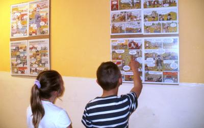 Komiksy z knih Husité, Řemesla, Jak se staví město a Husův dům v předměřické knihovně