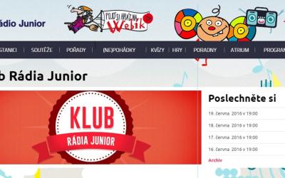 Klára Smolíková 18. června hostem v Klubu Rádia Junior