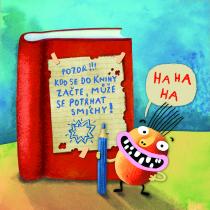 Ilustrace Báry Buchalové z knihy Kláry Smolíkové Knihožrouti: Kam zmizela školní knihovna?